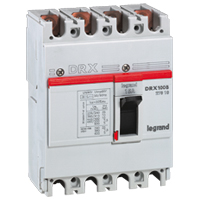 Автоматический выключатель DRX250 термомагнитный 125A 4П 18KA | код. 027106 |  Legrand 